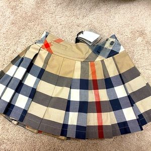 NEW Burberry Girls Nova Check Skirt 2Y